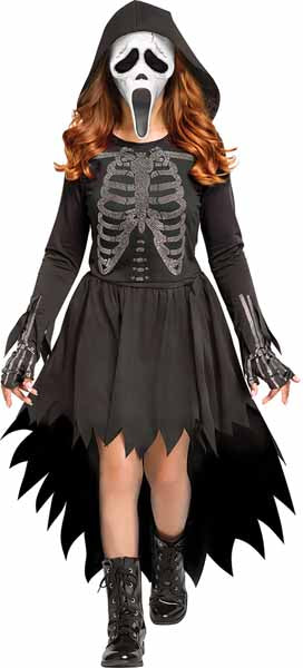 Skele-Stone Ghost Face Child Costume, XL 14/16