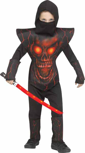 Red Demon Ninja Child Costume, Large