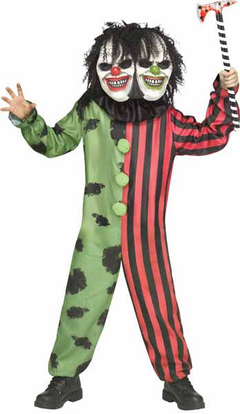 Two-Headed Clown Child Costume, Large 12/14