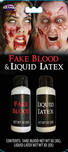 Fun World Fake Blood & Liquid Latex Costume Makeup