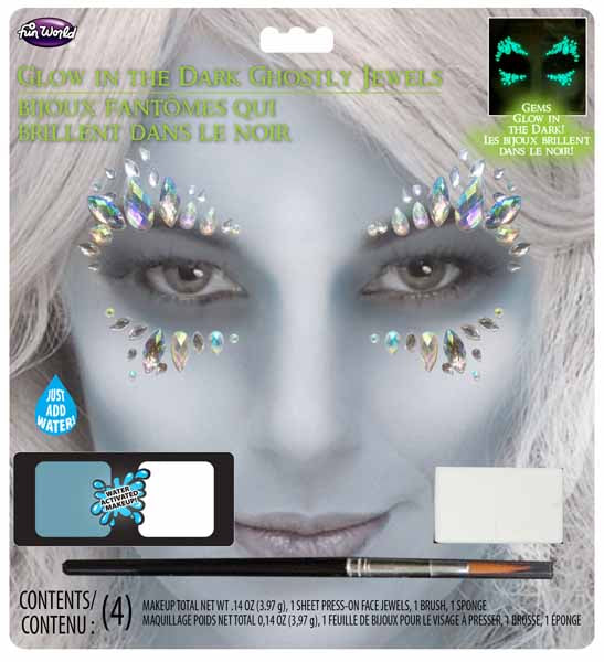 Ghostly Glow in the Dark Face Jewels
