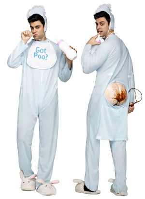 Poopie Jammies Adult Baby Costume