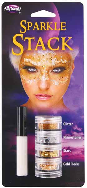 Gold Sparkle Stack Makeup Embellishment Kit