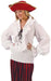 White Fancy Pirate Shirt with Ruffled Front