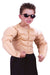 Children's Padded Muscle Costume Shirt, Medium 8-10