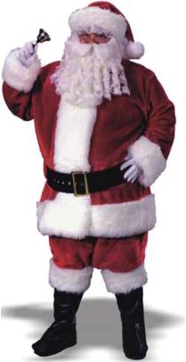 Regency Plush Crimson Santa Suit, Adult XXL 58-60