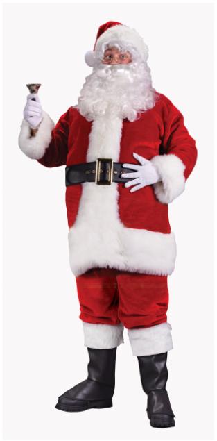 REGENCY PLUSH SANTA SUIT XTRA LARGE RED