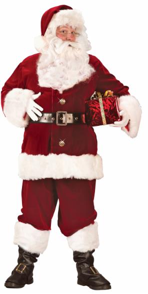 Deluxe Crimson Santa Suit, Adult Plus Size 50-54
