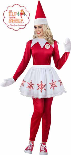 Missy Scout Elf Women's Christmas Costume, Small