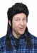 Black Mullet Costume Wig