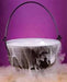 14-Inch Black Cauldron Halloween Decoration