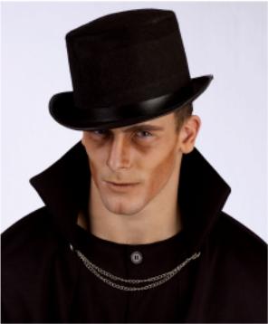 Felt Character Top Hat in Assorted Black or Grey