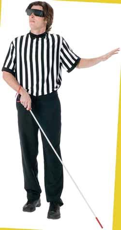 Blind Referee Costume Kit for Adults