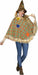 Sweet Scarecrow Adult Costume Poncho