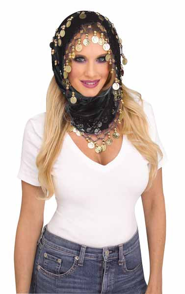Black Mystic Costume Sash