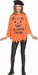 Kids' Pumpkin Party Poncho Costume, Size 4 to 14