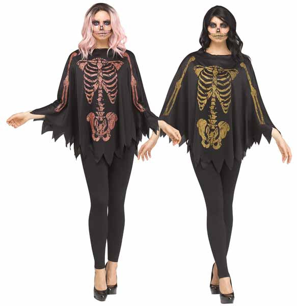 RGD GLITTER SKELETON PONCHO 4-14