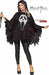 Glittering Ghostface Adult Costume Poncho, One Size