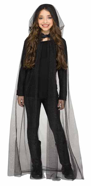 Children's Hooded Sparkle Cape, One Size