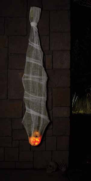 72-Inch Light-Up Cocoon Corpse Halloween Decoration
