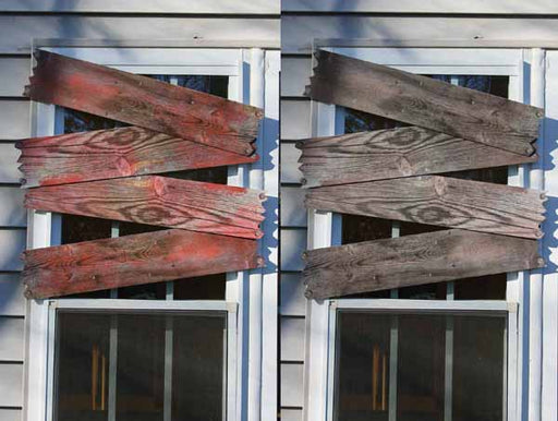 Haunted Window Boards Halloween Decoration, Set of 4