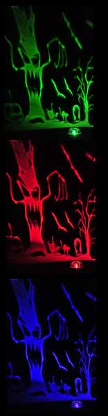 Fun World Cemetery Halloween Scene Projector