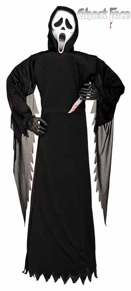 6-Foot Ghost Face Decoration with Knife