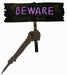 Beware Light Up Grave Greetings Halloween Decoration