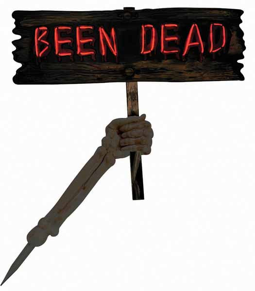 Light Up Grave Greetings Halloween Decoration, Dead