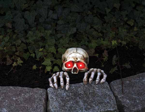 Light-Up Skele-Peeper Grave Breaker Halloween Decoration Set