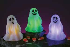 3.75-Inch Colour-Changing Ghost Decoration with Sound