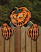 Pumpkin Faces Halloween Fence Decoration