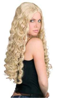 Long & Luscious Blonde Costume Wig, 24 Inch