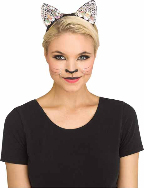 Black Jeweled Cat Ears