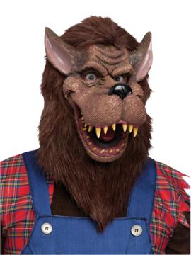 Big Bad Wolf Mask with Faux Fur