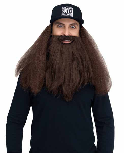 Straight Outta Quarantine Hat and Beard Costume Set