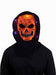 Orange & Black Black Light Horror Mask
