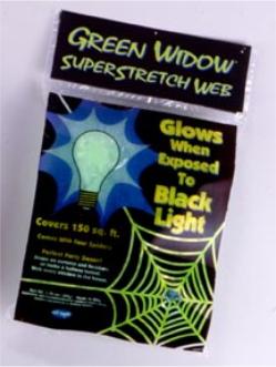Fluorescent Green Super Stretch Spider Web, 50 g