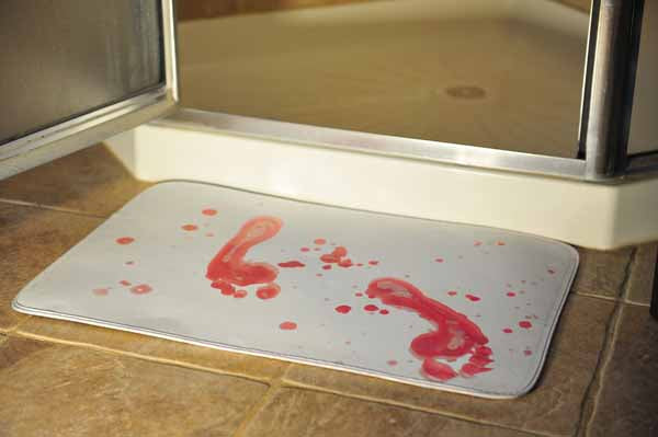 Bloody Halloween Decorative Mat, 15 x 23 Inches