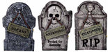 22-Inch Light-Up Humorous Halloween Tombstone, Assorted Designs