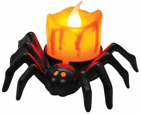 Light-Up Spider Votive Halloween Decoration