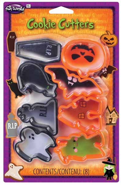 8-Piece Creepy Halloween Cookie Cutter Set