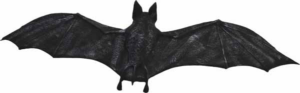 21-Inch Latex Vampire Bat Halloween Decoration