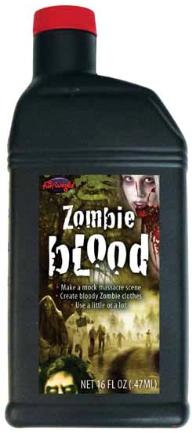 Fun World Black Zombie Blood, 1 Pint (16 oz)
