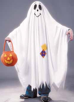 Friendly Ghost Child Costume, Medium 8-10