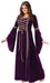 Renaissance Lady Dress Purple with Gold Laces Plus Size 16W-24W (1/Pk)