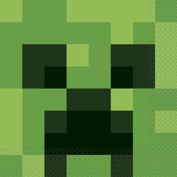 Minecraft Luncheon Napkins, 16 Pack