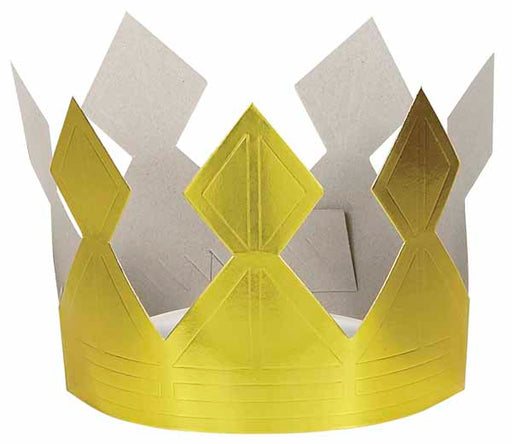 8"X4.5" GOLD FOIL CROWN 1PK