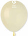 Gemar 5-Inch Ivory Latex Balloons #059, 100 Count