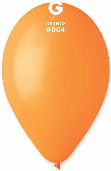Gemar 12" Orange #004 Latex Balloons, 50 Pack